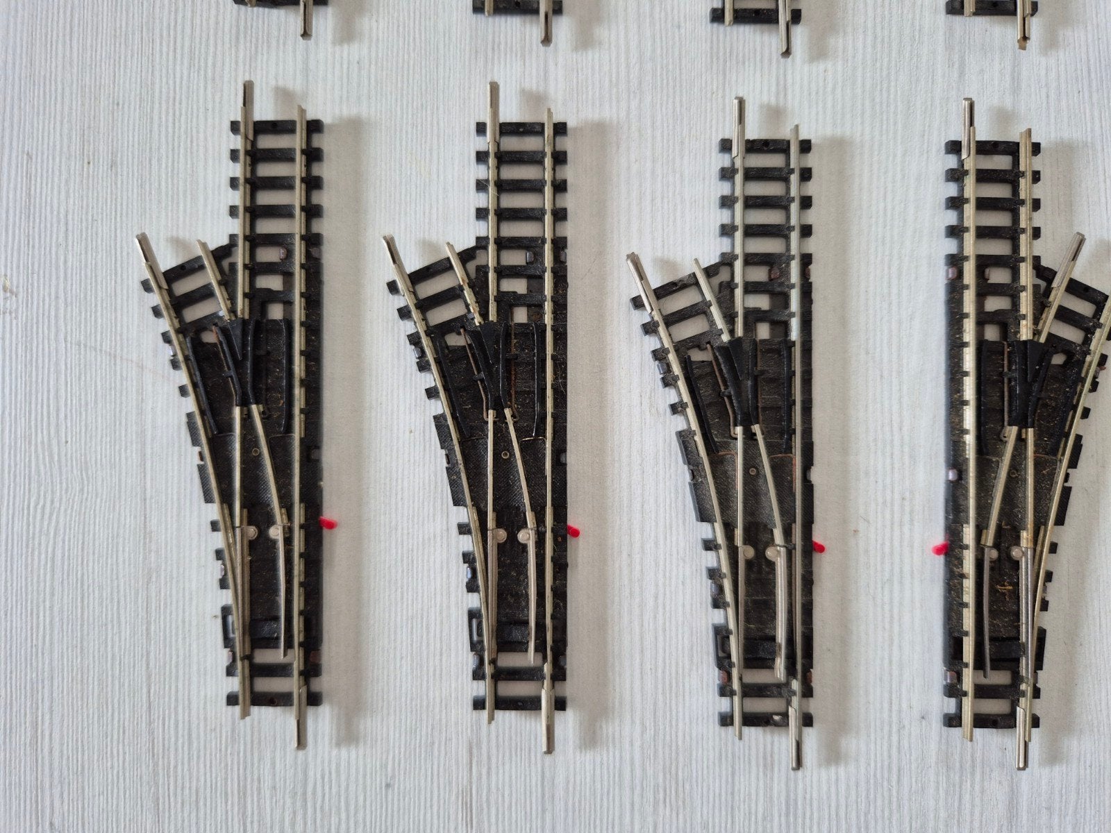 Minitrix wissels 4961/4963, Gebruikt, Gelijkstroom, Trix, Rails