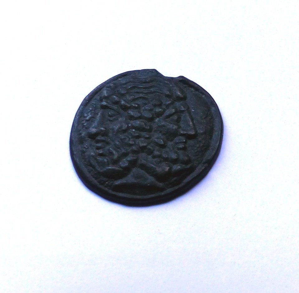 BP munt reproductie antieke Romeinse As munt uit Rome, Ophalen of Verzenden, Italië, Losse munt