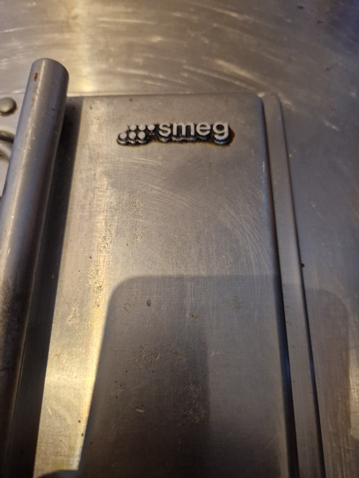 Smeg gas inbouwplaat met 5 kookzones rvs zgst en grillplaat, Gebruikt, Inbouw, Gas, 4 kookzones