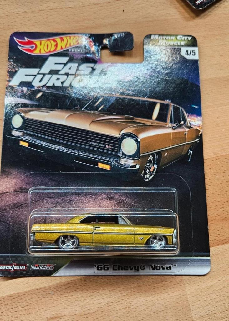 Hotwheels Chevy Nova 66 Fast&Furious, Ophalen of Verzenden, Zo goed als nieuw, Auto