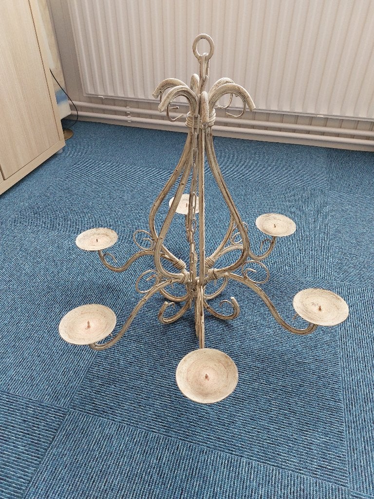 Hangkandelaar, Ophalen, Zo goed als nieuw, Metaal, 58 cm