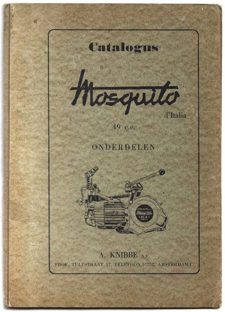 Mosquito d'Italia 49 cc onderdelenlijst hulprijwielmotor, Verzenden, Zo goed als nieuw