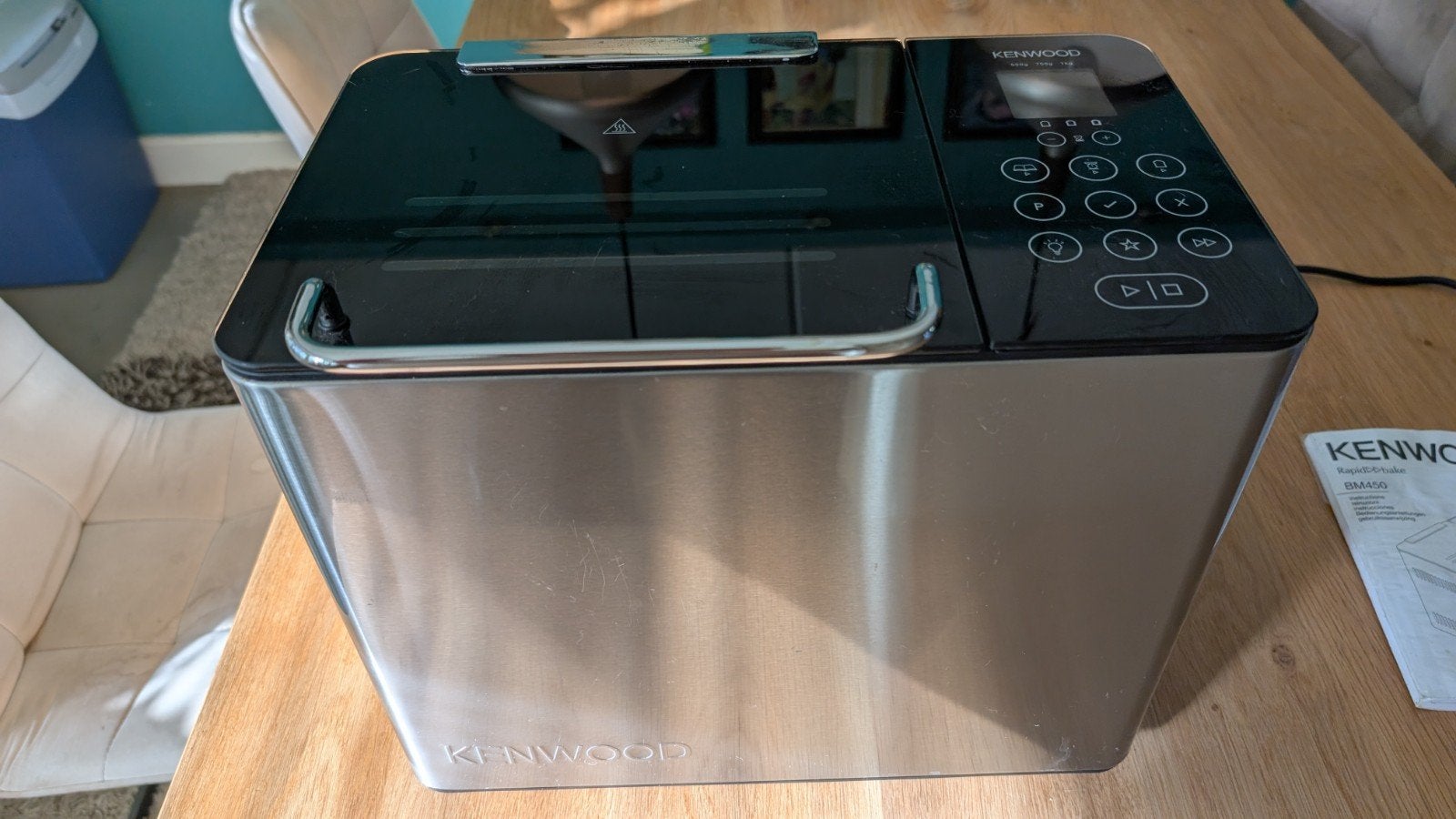 Kenwood BM450 broodbakmachine, Ophalen of Verzenden, Zo goed als nieuw, Met timer, Kijkvenster