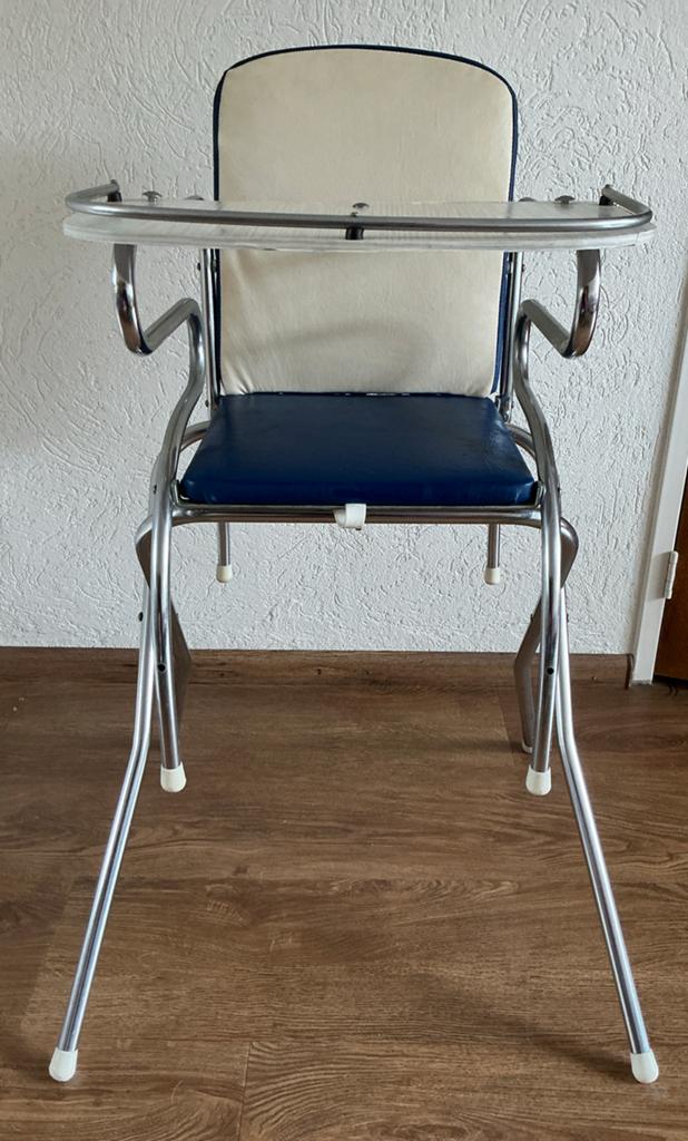 Retro Kinderstoel / Tafel-Stoel Combinatie, Ophalen, Gebruikt, Overige typen, Afneembaar eetblad