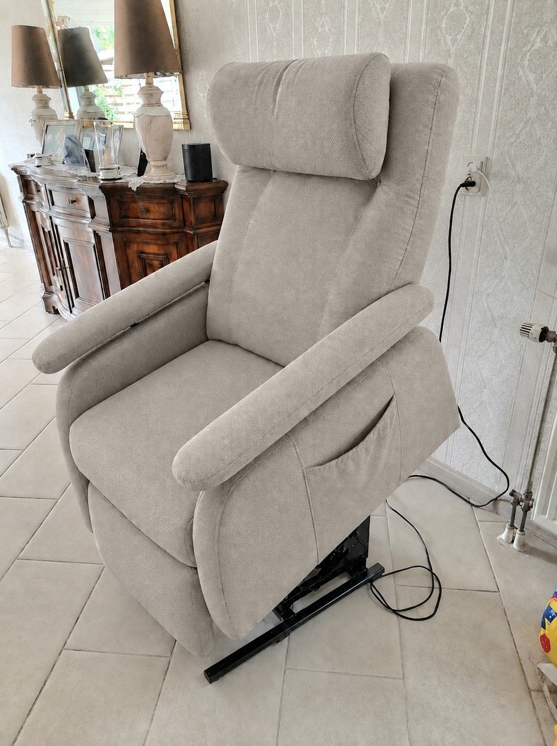 extra brede sta op stoel + relax merk Doge half jaar oud, Ophalen, Zo goed als nieuw, Stof, 50 tot 75 cm