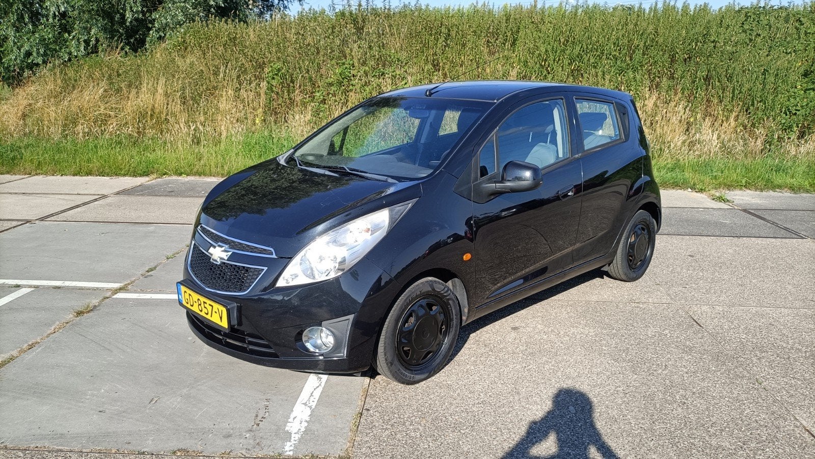 Chevrolet Spark 1.0 Bifuel 2011 Zwart, Voorwielaandrijving, 839 kg, Stof, Bedrijf