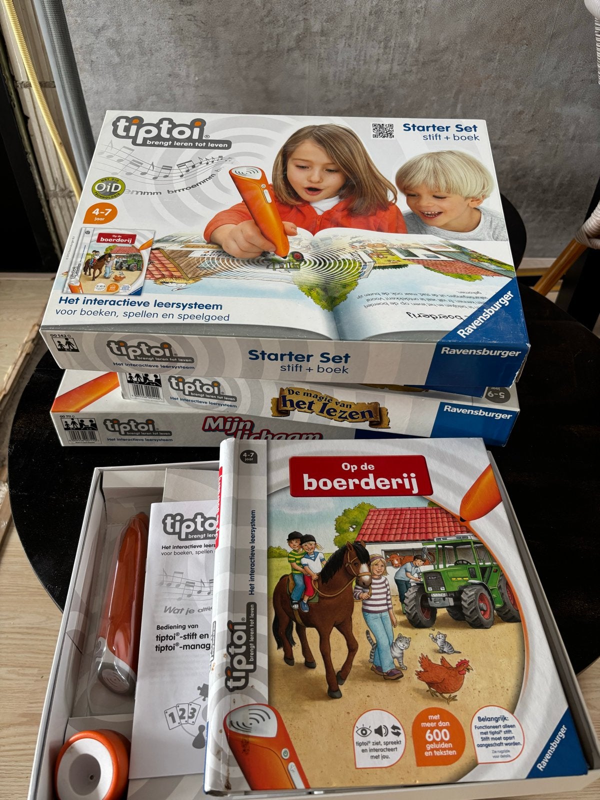 Tiptoi Starterset + 4 Spellen: Leren en Plezier!, Ophalen, Gebruikt, Taal en Lezen, Met geluid