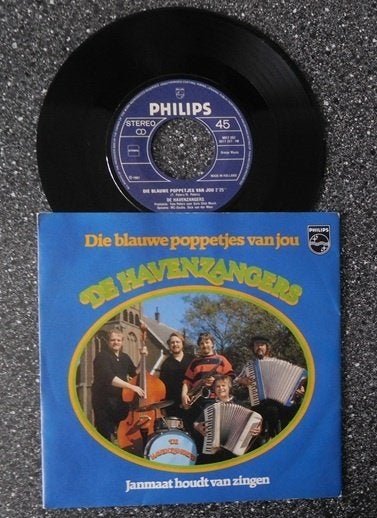 De Havenzangers - die blauwe poppetjes van jou, Ophalen of Verzenden, Zo goed als nieuw, 7 inch, Levenslied of Smartlap