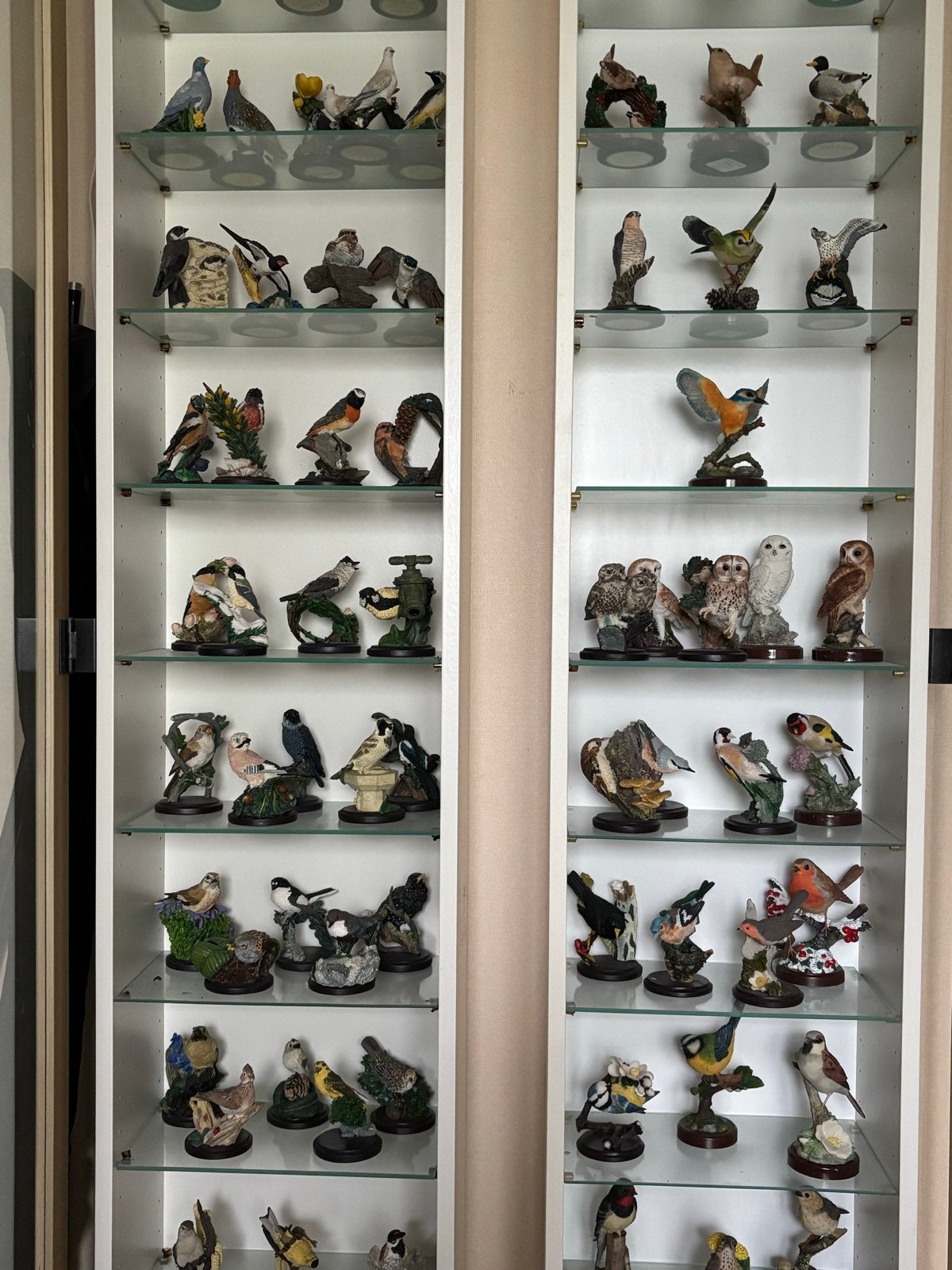 Grote collectie diverse vogelbeeldjes, Ophalen, Gebruikt, Vogel, Beeldje of Figuurtje