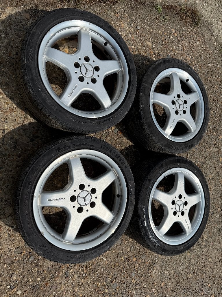 Originele AMG Styling II 17 inch velgenset breedset, Auto diversen, Ophalen