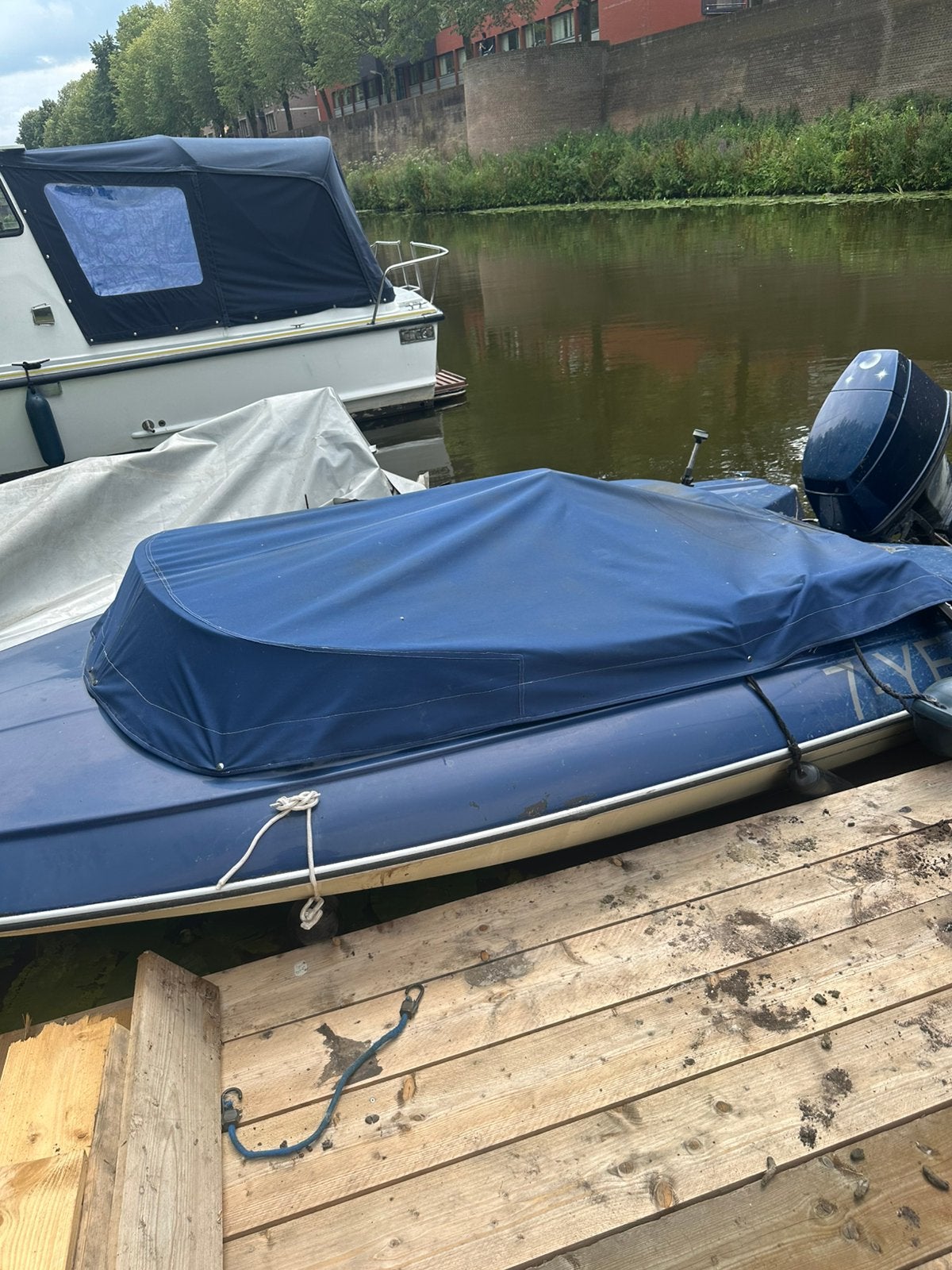 Sims super v yamaha 60pk simms super v speedboot speedbootje, Ophalen, Gebruikt, Motor en Techniek, Motorboot