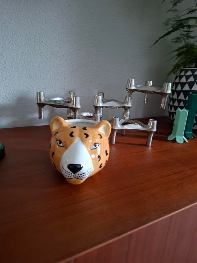 Loods5 dierenkop potje, Tuin en Terras, Bloempotten, Ophalen of Verzenden