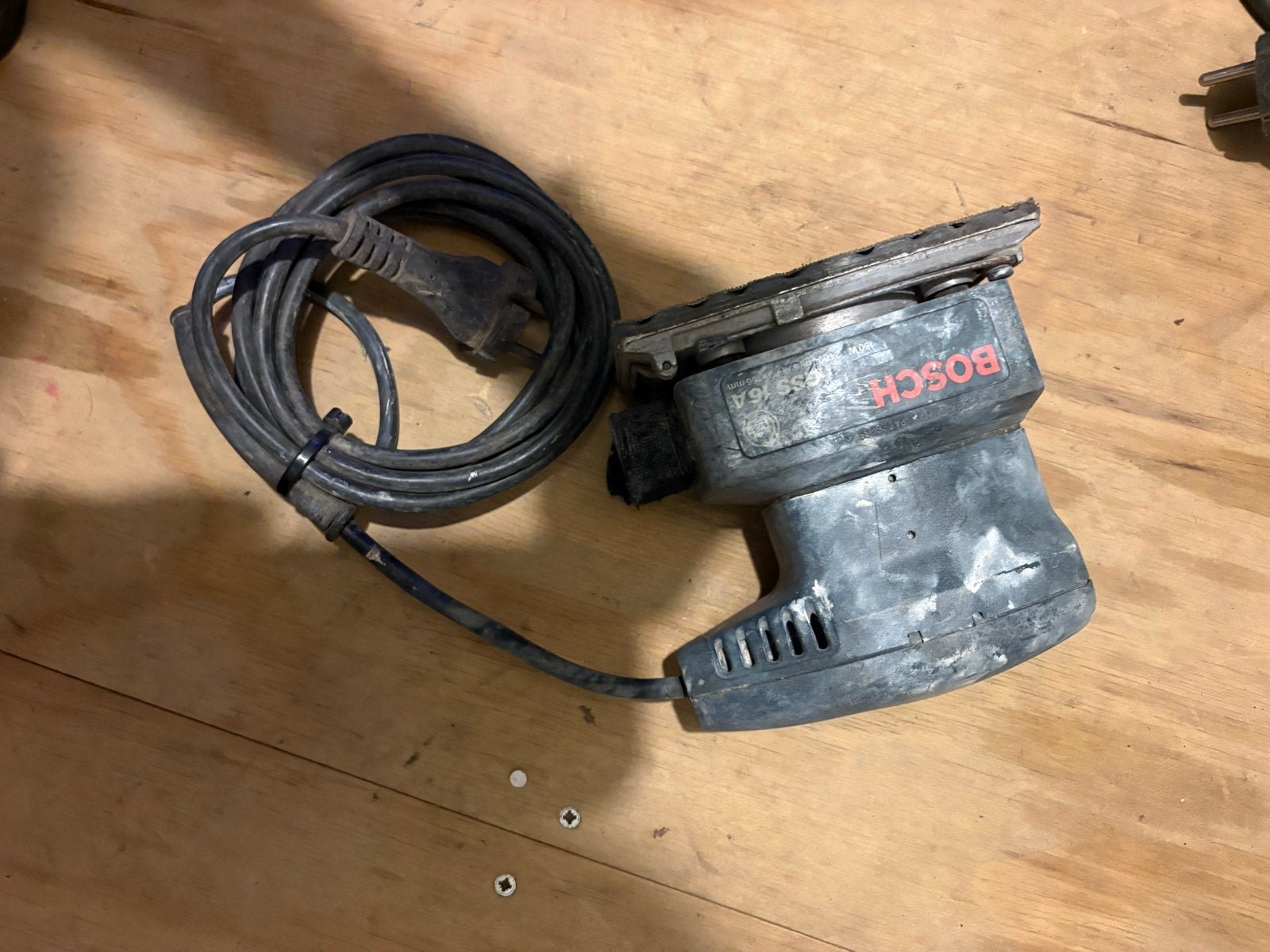 Bosch PSS 16 A Vlakschuurmachine - Gebruikt, Ophalen of Verzenden, Gebruikt, Minder dan 600 watt, Vlakschuurmachine
