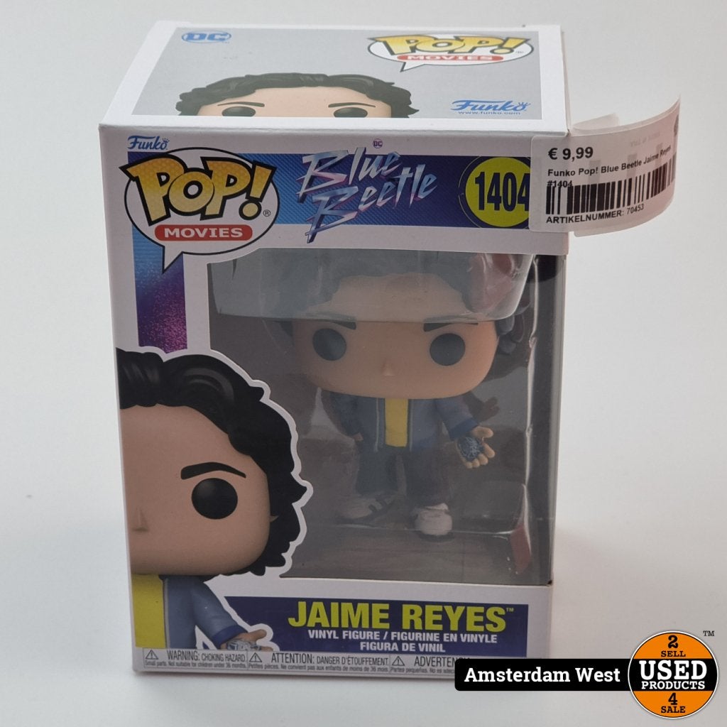Funko Pop! Blue Beetle Jaime Reyes #1404, Funko, Gebruikt, Support@funko.com, 2802 Wetmore Avenue, Suite 300
Everett, WA 98201
USA