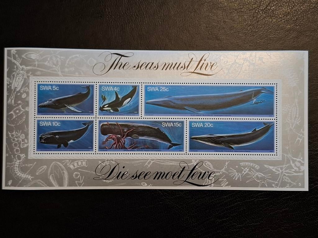 SWA 1980 Walvissen, Ophalen of Verzenden, Overige landen, Postfris