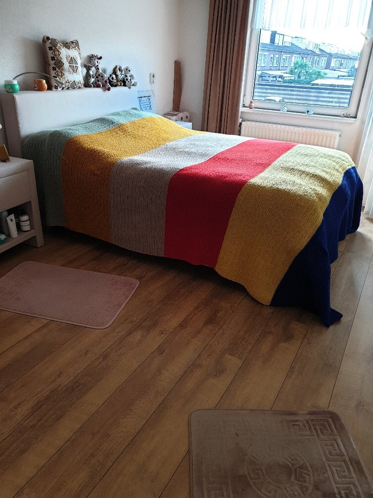 Gehaakte sprei, Huis en Inrichting, Slaapkamer | Beddengoed, Overige kleuren, Handgemaakt, Overige typen, Ophalen of Verzenden