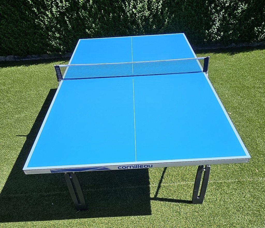 Tafeltennistafel outdoor, Sport en Fitness, Tafeltennis, Ophalen, Gebruikt, Tafel Outdoor, Verrijdbaar