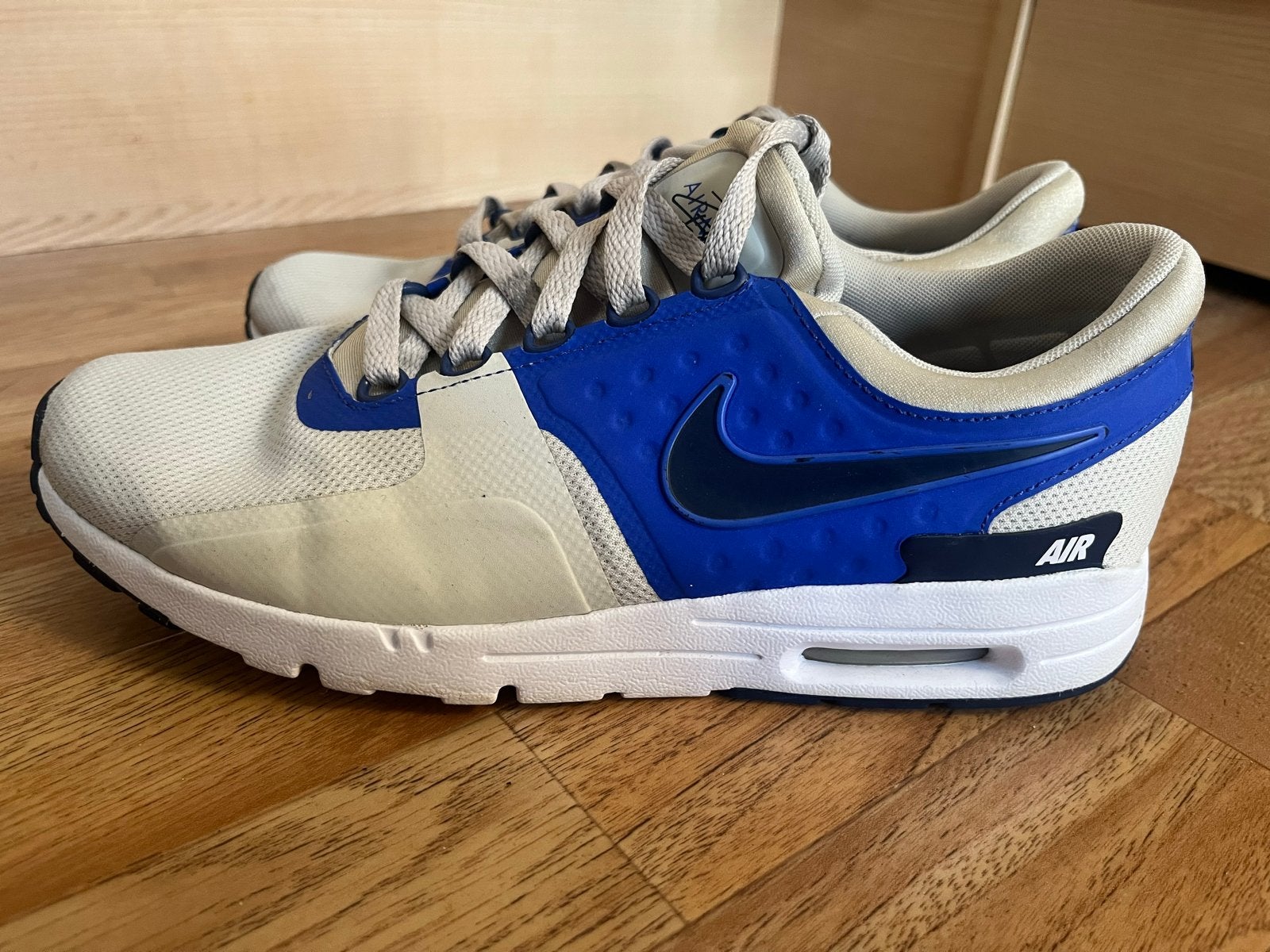 Nike Air Max 1 Sneakers - Blauw/Wit - Maat 39, Blauw, Ophalen of Verzenden, Sneakers of Gympen, Gedragen