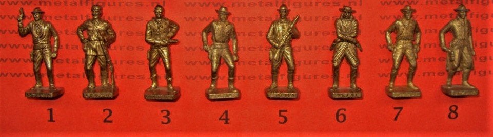 27me-Ferrero kinder surprise metal BEROEMDE COWBOYS serie 1, Ophalen of Verzenden, Zo goed als nieuw, Overige typen