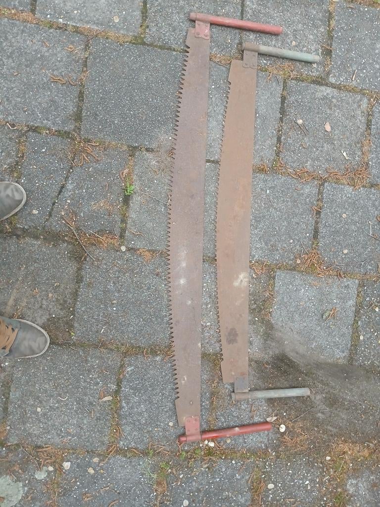 vintage trekzagen, Tuin en Terras, Hand-tuingereedschap, Ophalen
