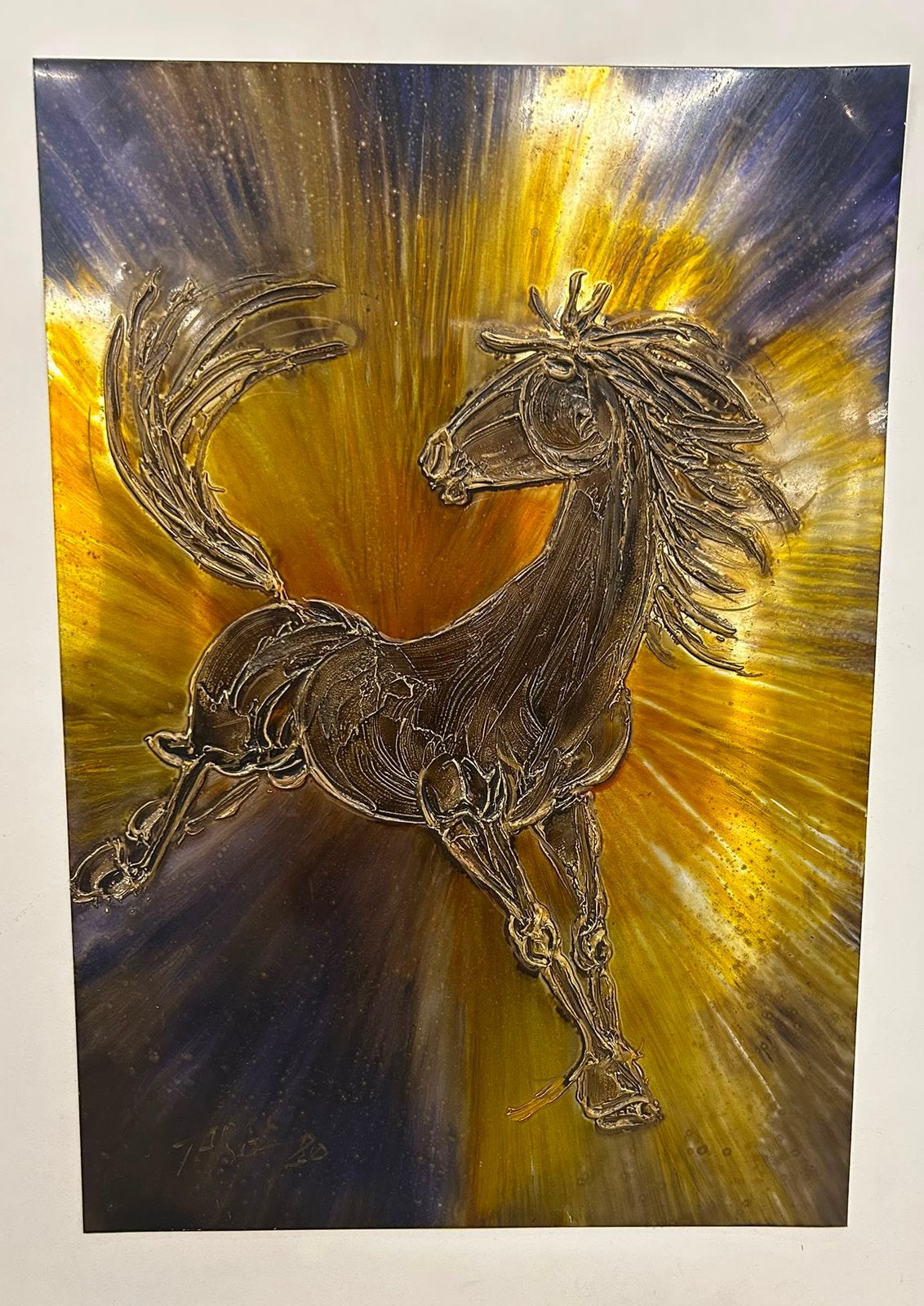 Prachtig Vintage Schilderij door TARGA (Jaren '70), Antiek en Kunst, Ophalen