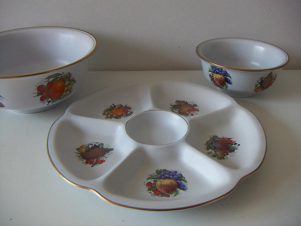 2 x Flora Gouda plateel keramiek schalen jr.ca.1960., Antiek en Kunst, Antiek | Schalen, Ophalen of Verzenden