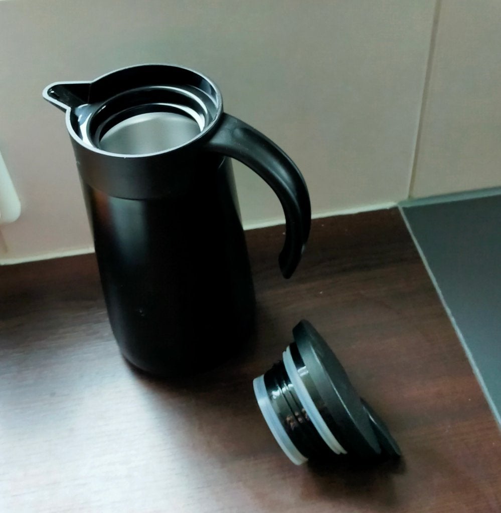 Zwarte thermoskan, Ophalen, Nieuw