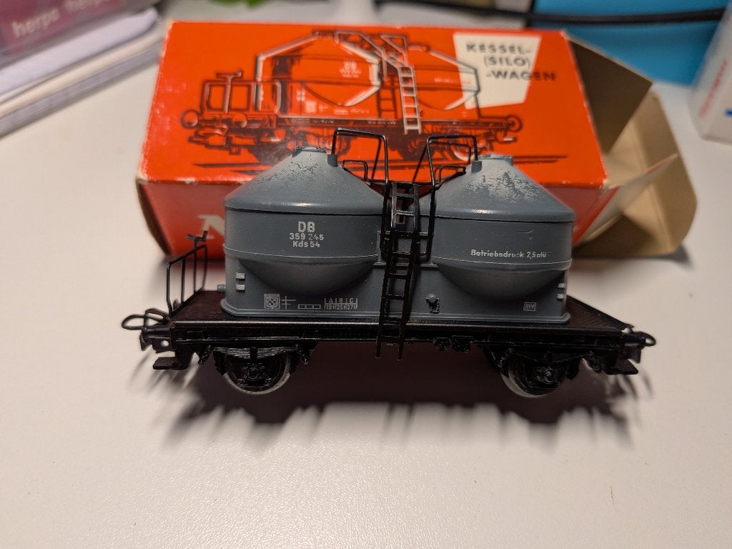Märklin 4622 H0 Silowagen van de DB, Wisselstroom, Gebruikt, Wagon, Ophalen of Verzenden
