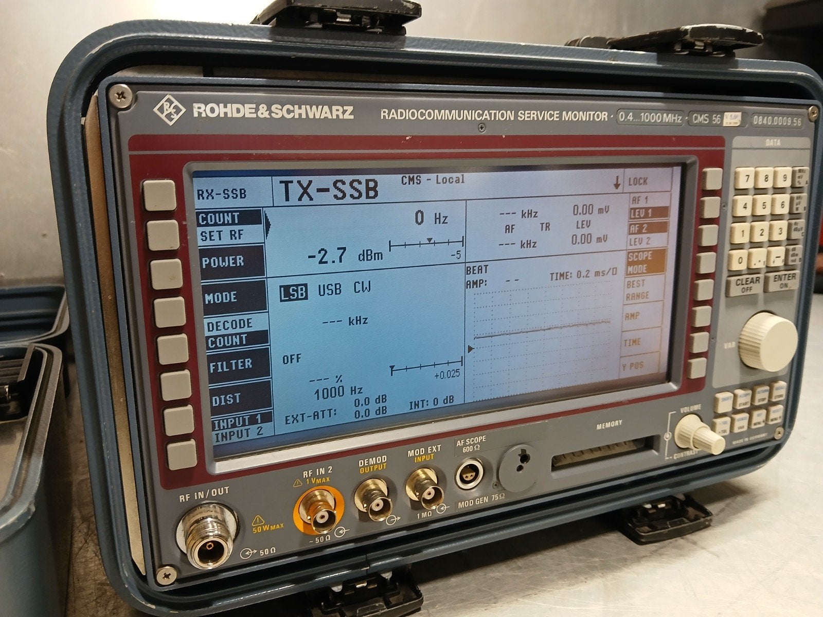 Rohde & Schwarz CMS 56 Radiocommunication Service Monitor, Ophalen of Verzenden