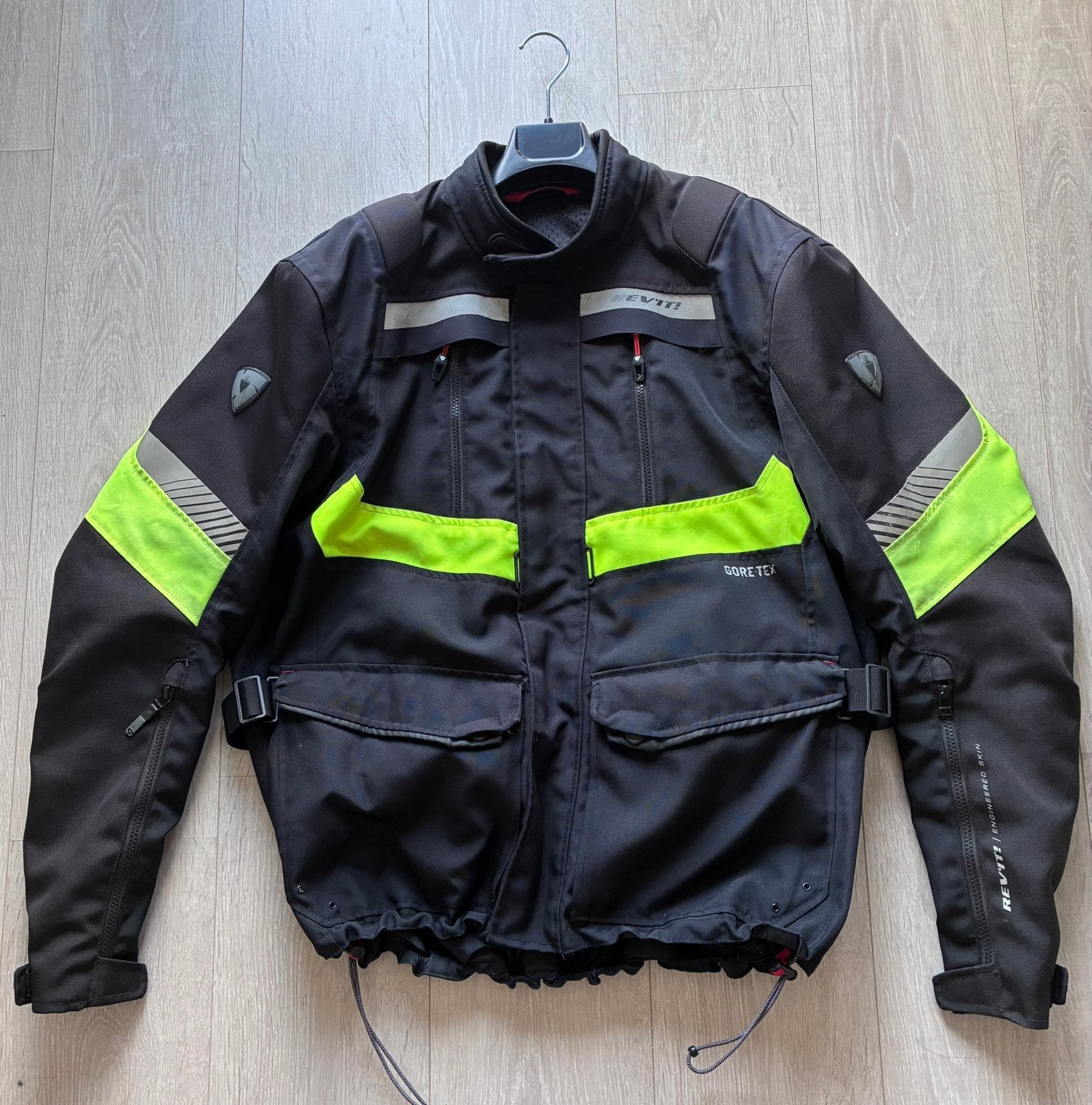 Revit motorpak adventure tour textiel maat XL, 58-60, zwart, Motoren, Ophalen of Verzenden, Tweedehands, Jas | textiel