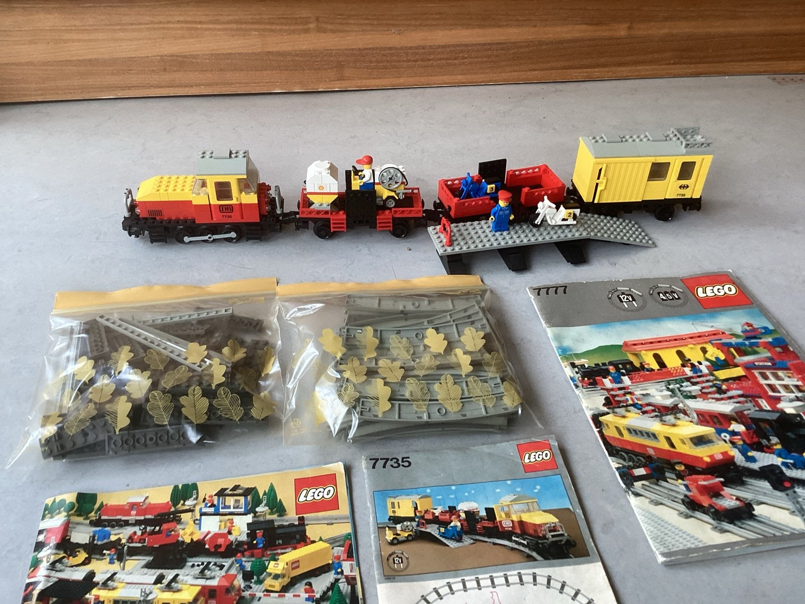 Lego Trein Set 7735 12v goederentrein met instructies, Gebruikt, Overige thema's, Lego, Ophalen of Verzenden