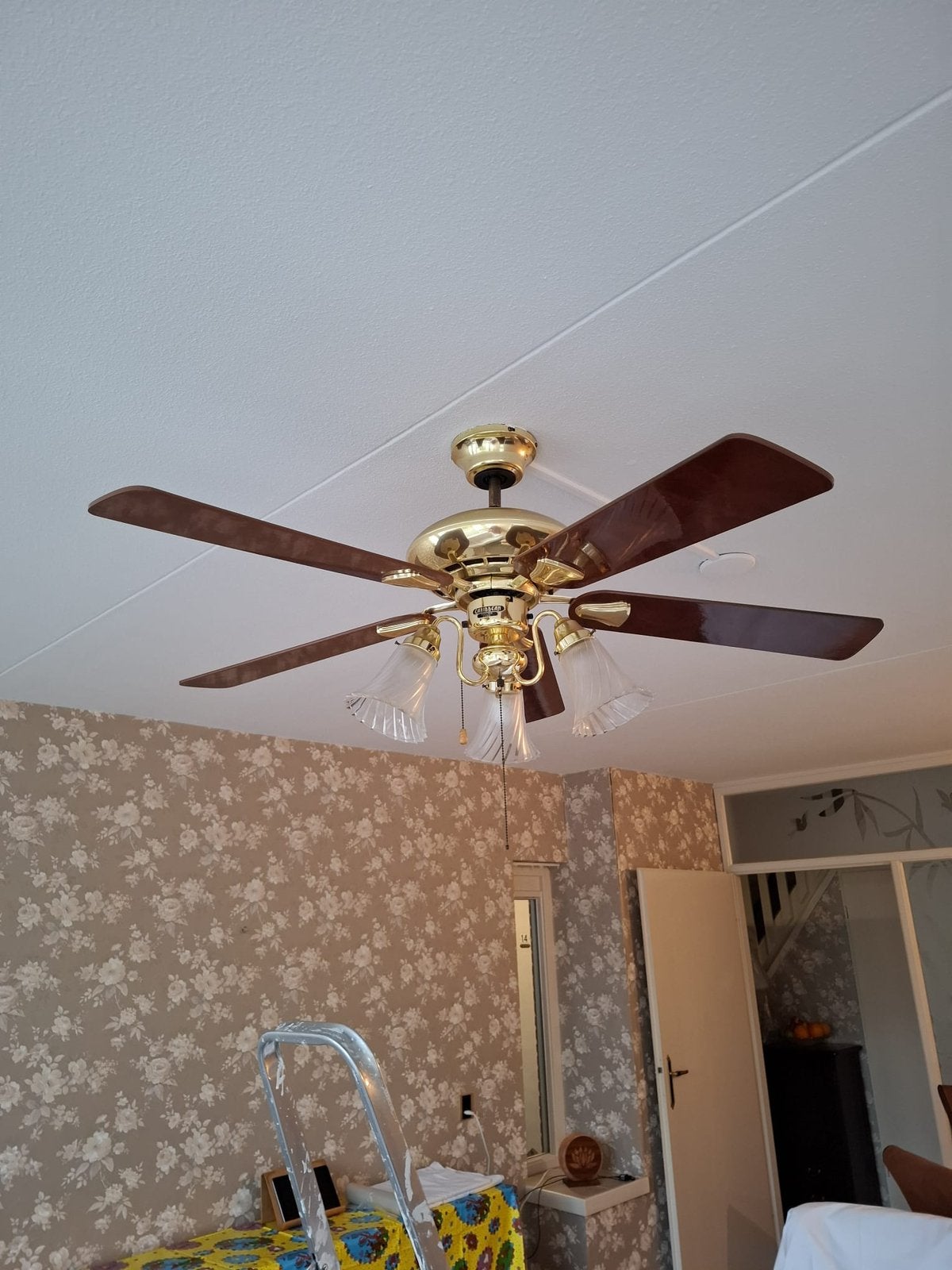 Plafond ventilator, Witgoed en Apparatuur, Ophalen, Zo goed als nieuw, Plafondventilator