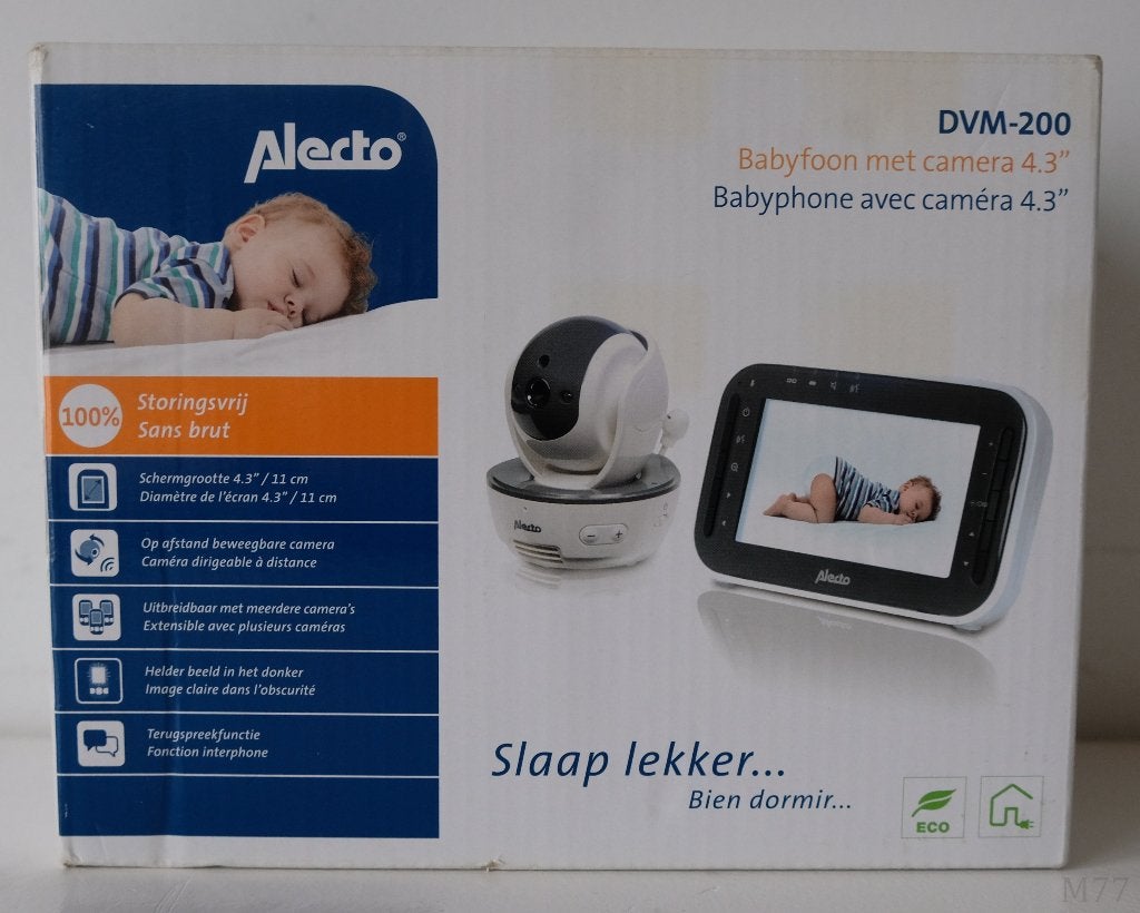 Alecto DVM-200 DECT Baby Monitor, Ophalen of Verzenden, Gebruikt, 250 meter of meer, Camera