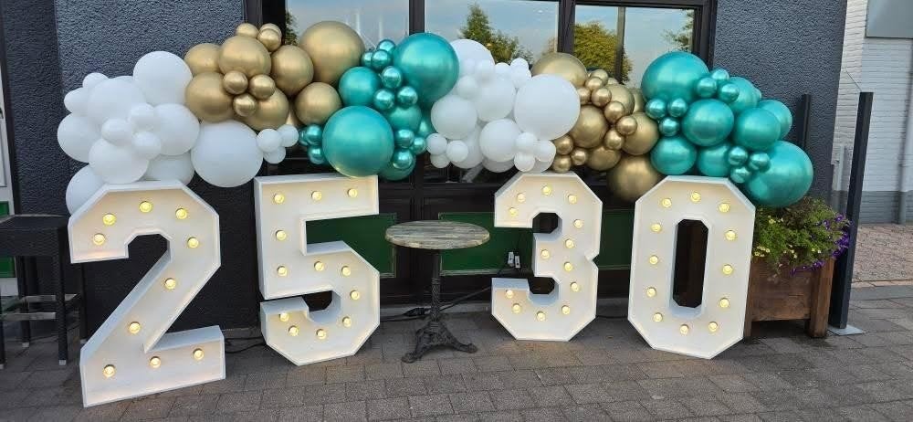 lichtcijfers verhuur 1 tm 10, Hobby en Vrije tijd, Ophalen of Verzenden, Nieuw, Verjaardag