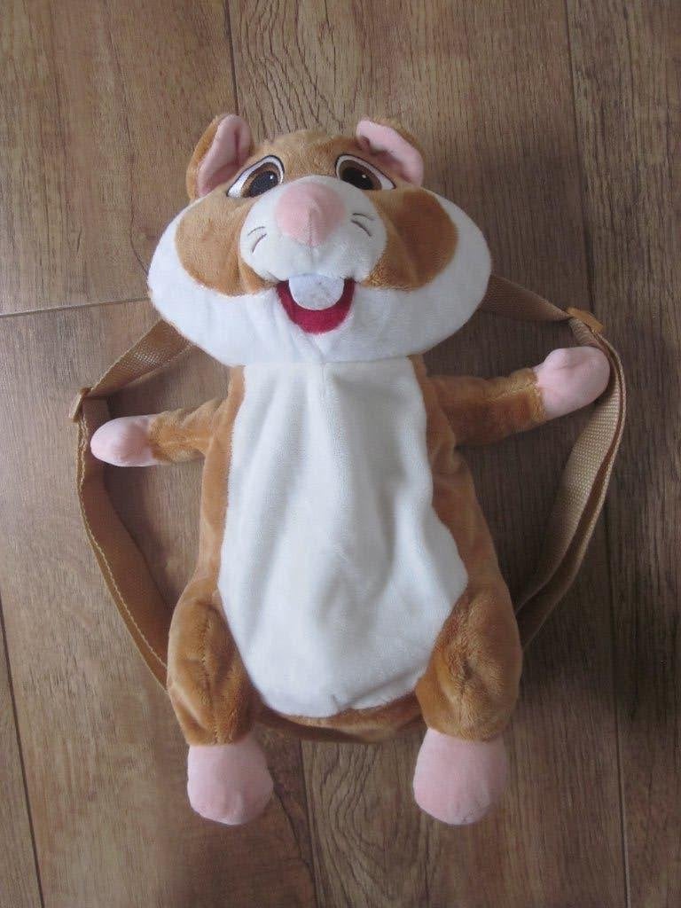 AH Hamster Knuffel Rugtas - Nieuw en Superzacht!, Hamster, Nieuw, Ophalen of Verzenden, Middelgroot (20 tot 80 cm)