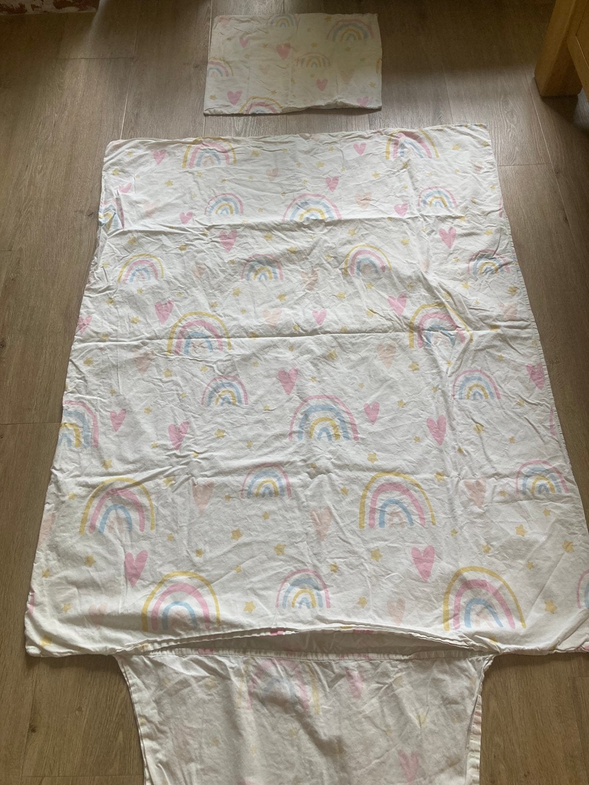 Peuter dekbedovertrek 120-150 cm, Gebruikt, Meisje, Wit, Ophalen of Verzenden