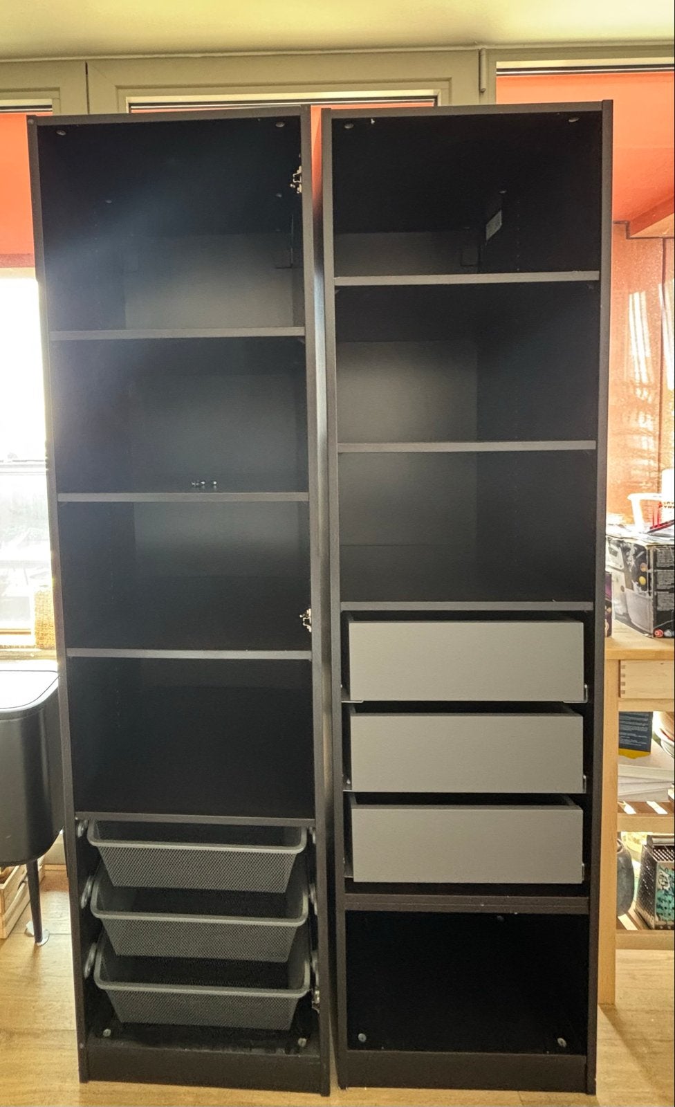 2x IKEA PAX Kledingkast met lades 50x58x201, Huis en Inrichting, Kasten | Kledingkasten, Ophalen, Gebruikt, 200 cm of meer, 50 tot 100 cm