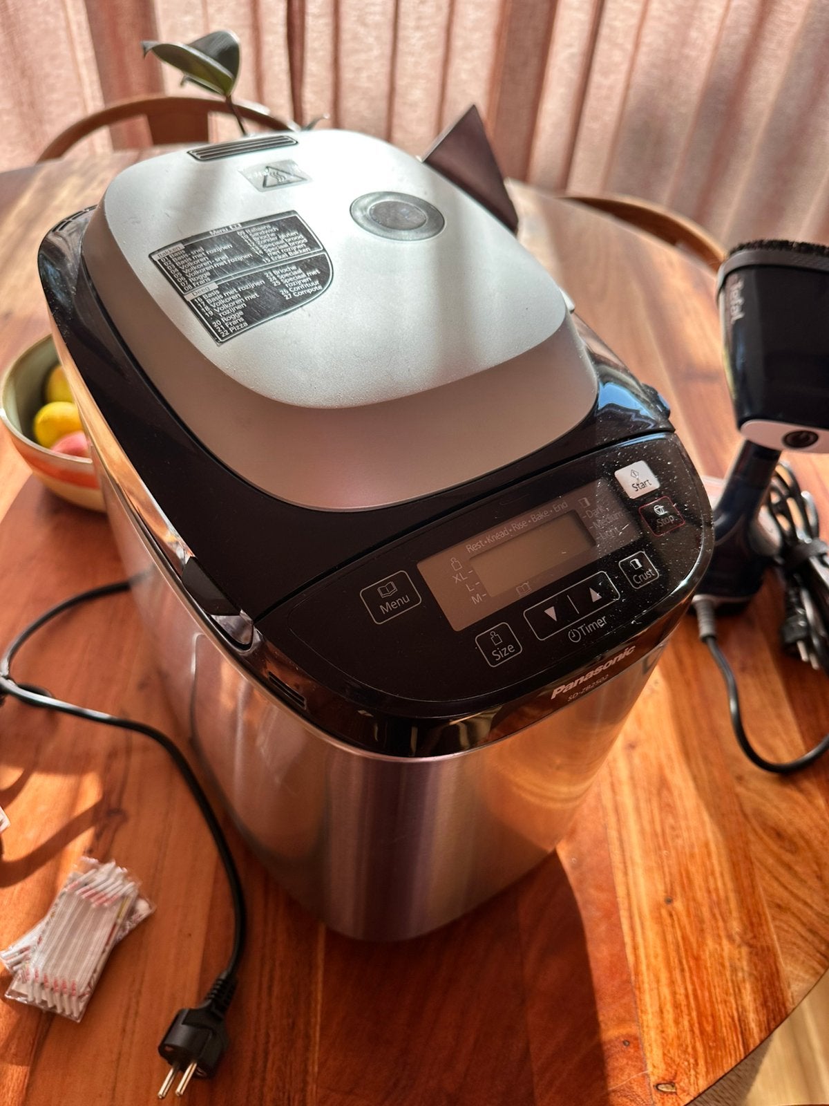 Broodbakmachine Panasonic, Witgoed en Apparatuur, Broodbakmachines, Ophalen, Zo goed als nieuw