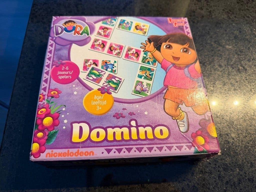 Dora domino spel, Hobby en Vrije tijd, Ophalen of Verzenden, Gebruikt, University Games