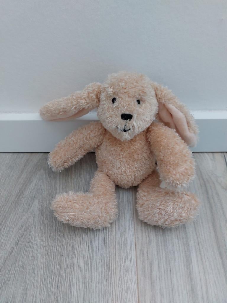 Knuffel Hema konijn haas bruin fluffy L1214, Ophalen of Verzenden, Zo goed als nieuw
