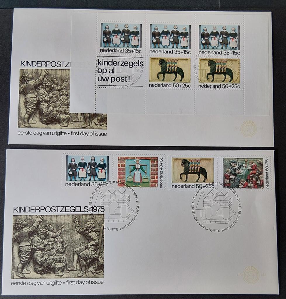 FDC Kinderpostzegels Nvph E144 - E144a, Verzenden, Onbeschreven, Nederland