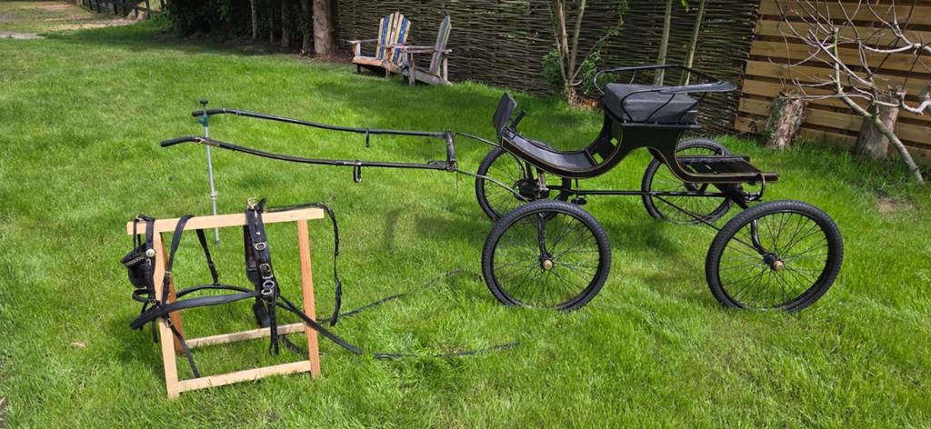 Concourswagen en concourstuig voor Hackney of Welsh pony, Dieren en Toebehoren, Rijtuigen en Koetsen, Gebruikt, Pony