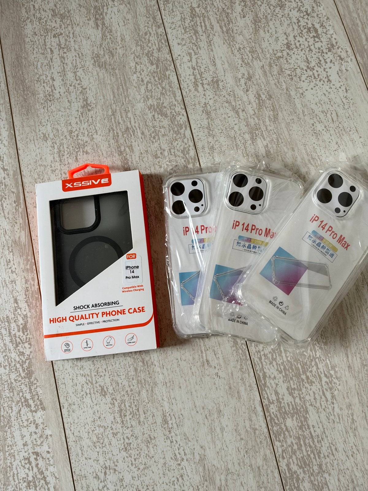 4x iPhone 14 Pro Max Hoesjes - Nieuw en Beschermend, IPhone 14 Pro Max, Nieuw, Hoesje of Tasje, Meerkleurig