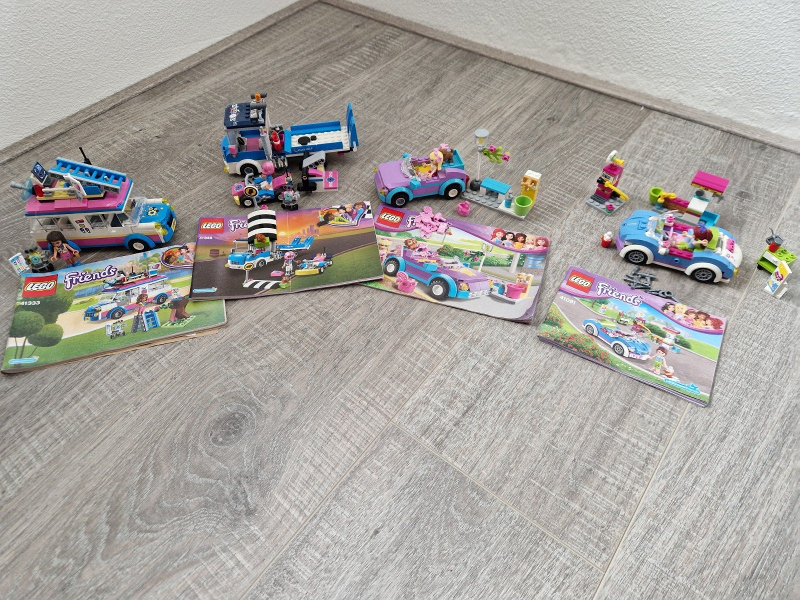 4 LEGO Friends sets: 41091, 3183, 41348, 41333, Ophalen of Verzenden, Zo goed als nieuw, Overige merken