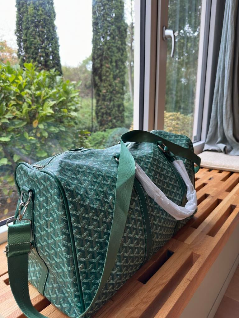 Groene duffle bag, 20 tot 30 cm, Verzenden, Minder dan 35 cm, Zo goed als nieuw