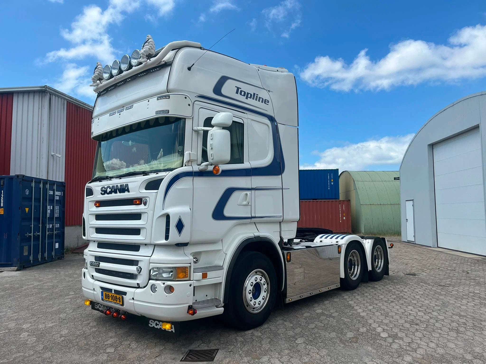 Scania R560 R560 V8 (bj 2009), Auto's, Automaat, Scania, Wit, Leder