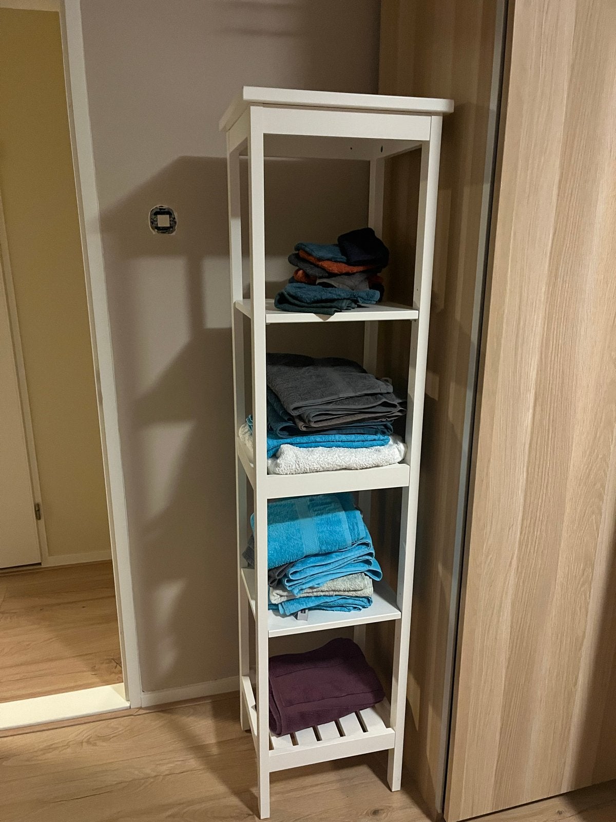 Witte badkamerkast met 4 planken, Ophalen, Zo goed als nieuw