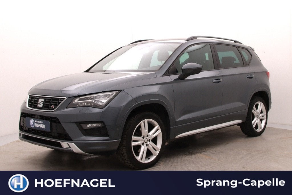 Seat Ateca 1.5 TSI FR | Trekhaak | Adaptive Cruise | 360 Cam, Zwart, 4 cilinders, 150 pk, Bedrijf