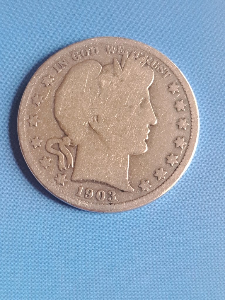 1903 O USA 1/2 dollar zilver New Orleans, Postzegels en Munten, Verzenden, Noord-Amerika, Losse munt, Zilver
