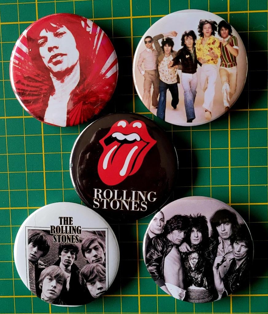 Grote Rolling Stones buttons, Verzenden, Nieuw, Gebruiksvoorwerp